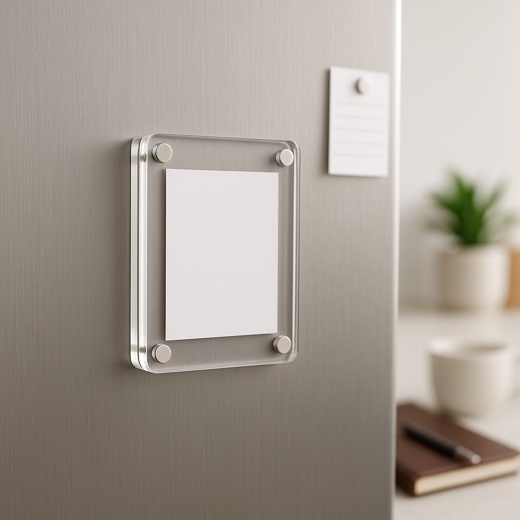 2.5x3.5 Inch Magnetic Polaroid Acrylic Frame – Clear Photo Frame for Fridge Magnets & Custom Gifting