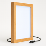 Load image into Gallery viewer, A4 Shadow Box Frame 1 Inch Depth with High Brightness LED With LGP Sheet | Textured &amp; Plain Natural wood Shades
