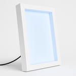 Load image into Gallery viewer, A4 Shadow Box Frame 1 Inch Depth with High Brightness LED With LGP Sheet | Textured Black &amp; White
