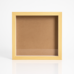 Load image into Gallery viewer, 10x10 Inch Shadow Box Frame | Natural Wood Shade | 1 Inch Depth | for Quilling Art, Miniatures &amp; 3D Art
