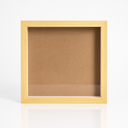 10x10 Inch Shadow Box Frame | Natural Wood Shade | 1 Inch Depth | for Quilling Art, Miniatures & 3D Art