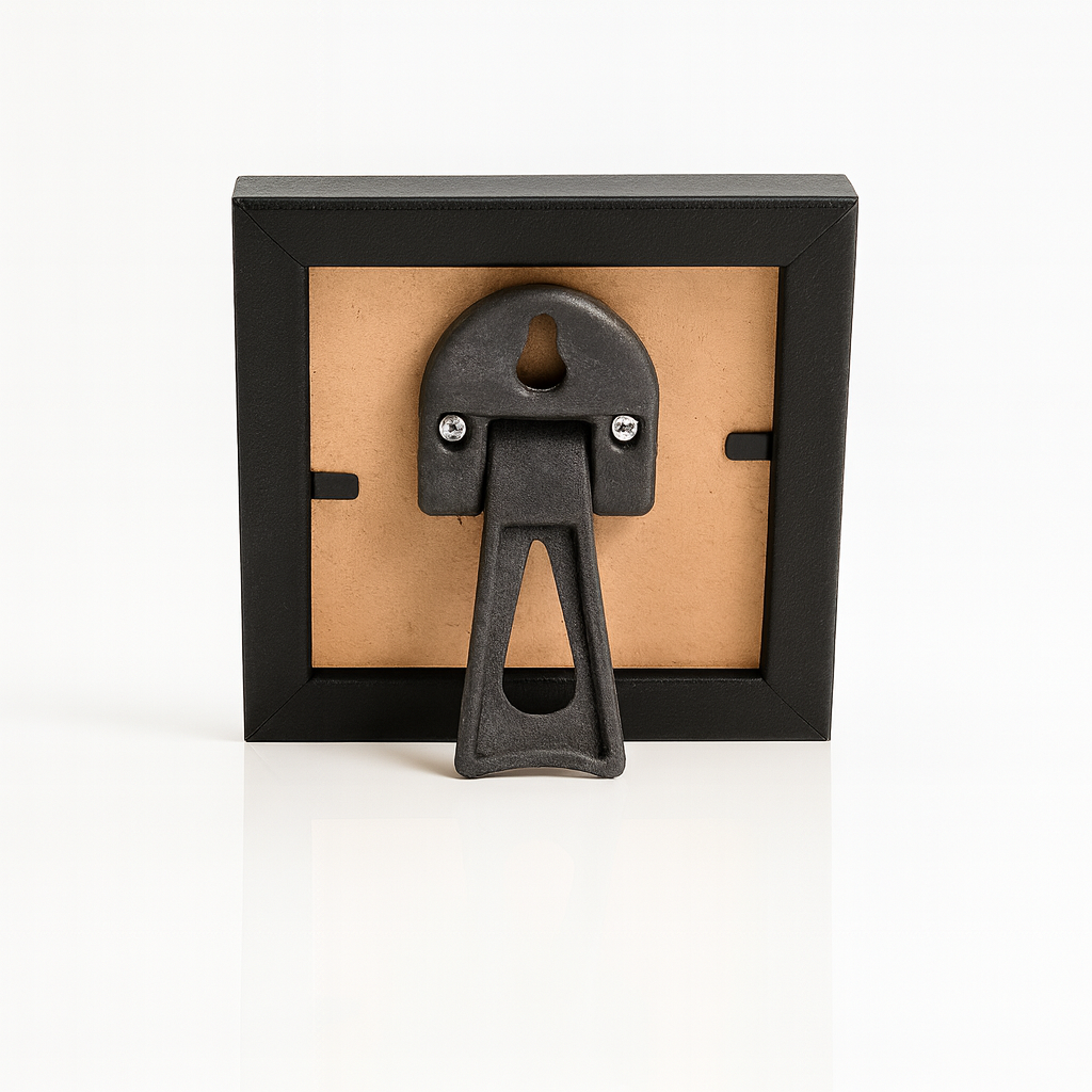 2.5x2.5 Inch( With Stand ) Micro Blank Photo Frame With Tabletop | Textured Black