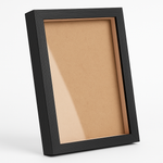 Load image into Gallery viewer, A4 Textured Shadow Box Frame White &amp; Black | 1 Inch Depth Wall Mount Display for 3D Art, Miniatures &amp; Crafts
