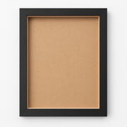 A4 Textured Shadow Box Frame White & Black | 1 Inch Depth Wall Mount Display for 3D Art, Miniatures & Crafts