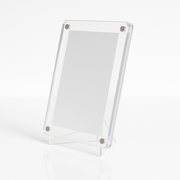 4x6 Inch / A6 Magnetic Polaroid Acrylic Frame with Tabletop Stand | Fridge Magnet & Desk Display