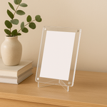 Load image into Gallery viewer, 4x6 Inch / A6 Magnetic Polaroid Acrylic Frame with Tabletop Stand | Fridge Magnet &amp; Desk Display
