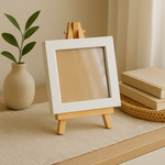 Load image into Gallery viewer, 4x4 Inch Mini Blank Photo Frame | Plain Black &amp; White
