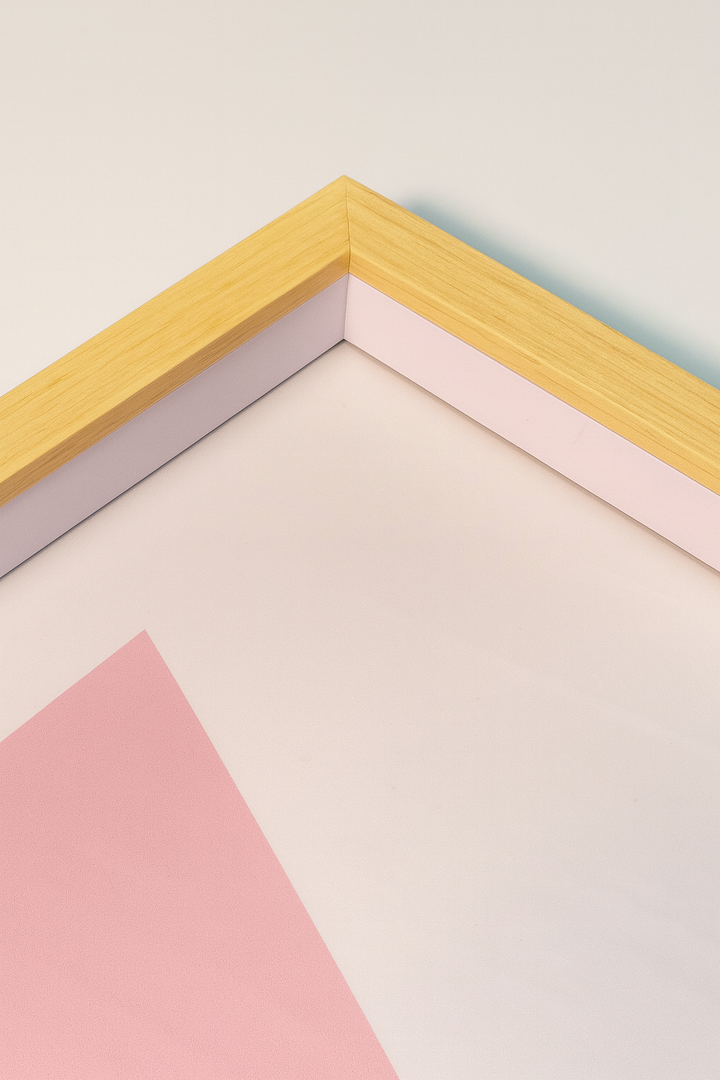 4x6/A6 Inch 1 Inch depth shadow box frame | Step Natural Wood Shade | Stand with wall mount hooks