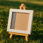 Load image into Gallery viewer, 4x4 Inch Mini Blank Photo Frame | Plain Black &amp; White
