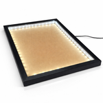 Load image into Gallery viewer, A3 1 Inch Depth LED Shadow Box Frame | Textured White &amp; Black