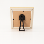Load image into Gallery viewer, 4x4 Inch 1 Inch depth shadow box frame | Step Natural Wood Shade | Stand with wall mount hooks
