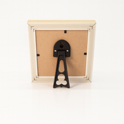 4x4 Inch 1 Inch depth shadow box frame | Step Natural Wood Shade | Stand with wall mount hooks