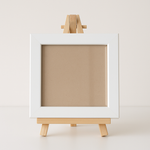 Load image into Gallery viewer, 4x4 Inch Mini Blank Photo Frame | Plain Black &amp; White

