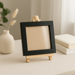 Load image into Gallery viewer, 4x4 Inch Mini Blank Photo Frame | Plain Black &amp; White
