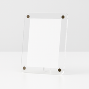 3x4 Inch Magnetic Polaroid Acrylic Frame with Stand – Clear Acrylic Photo Frame for Custom Gifting & Display